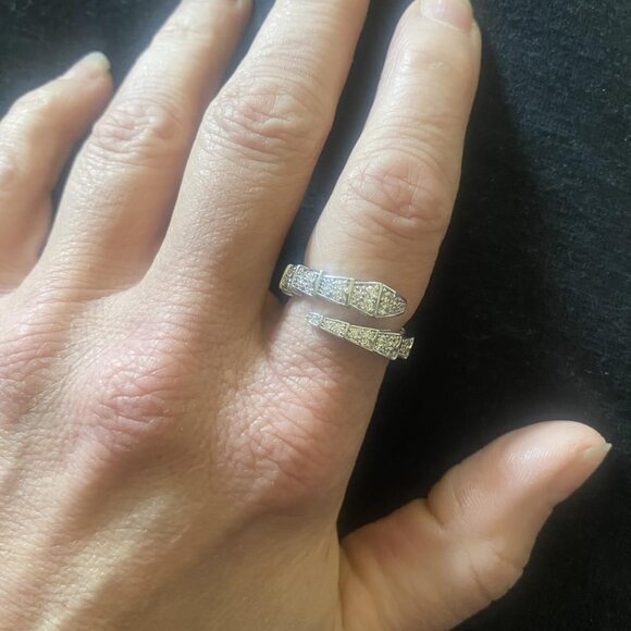 Neiman Marcus 18K Silver-Plated Adjustable Snake Ring - Picture 3 of 10